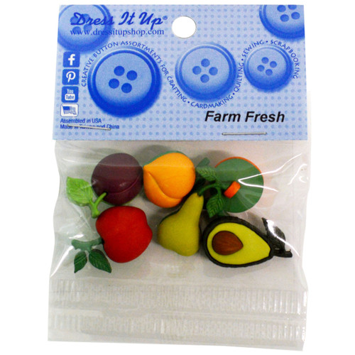 Dress It Up Embellishments-Farm Fresh - DIUBTN3-10414 - 787117587142