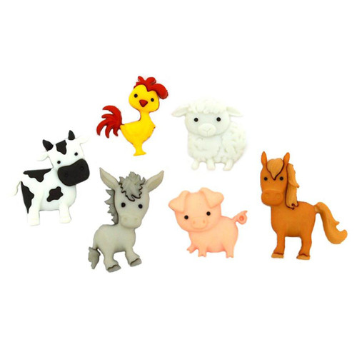 Dress It Up Embellishments-In The Barnyard DIUBTN3-10418