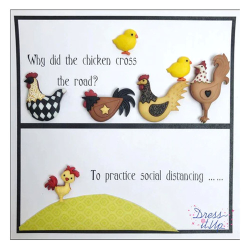 Dress It Up Embellishments-In The Barnyard - DIUBTN3-10418