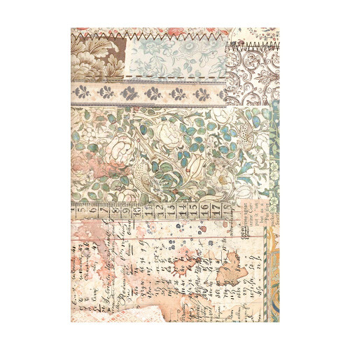 2 Pack Stamperia Assorted Rice Paper Backgrounds A6 8/Pkg-Brocante Antiques 5A0021KL-1G4GH