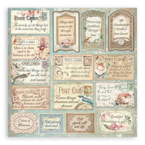 3 Pack - Stamperia Double-Sided Paper Pad 8"X8" 10/Pkg-Brocante Antiques - 5A0021KG-1G4GJ