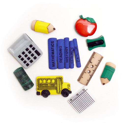 6 Pack Dress It Up Embellishments-Pencil Box DIUBTN-324