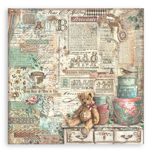 Stamperia Single-Sided Paper Pad 8"X8" 22/Pkg-Brocante Antiques - 5A0021K5-1G4H0