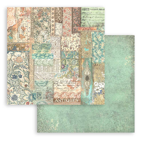 Stamperia Maxi Backgrounds Double-Sided Paper Pad 12"X12"-Brocante Antiques 5A0021KR-1G4H8