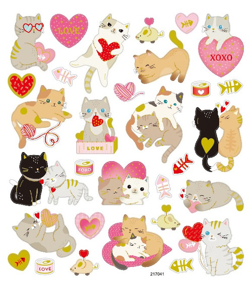 Sticker King Stickers-Kitty Love SK129MC-1G5W0 - 679924494112