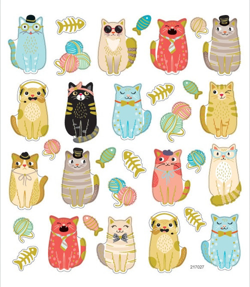 Sticker King Stickers-Stately Cats - SK129MC-1G5W2 - 679924493917