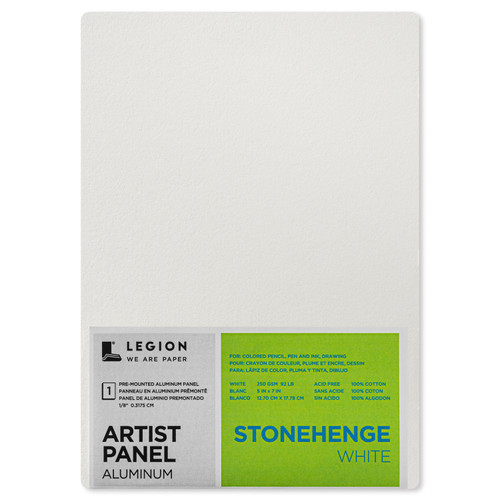 3 Pack - Stonehenge Pre-Mounted Aluminum Artist Panel 5"X7"-For Dry Media - 5A0023FN-1G6GP - 645248338333