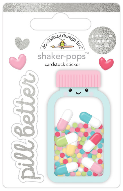 3 Pack Doodlebug Shaker-Pops 3D Sticker-Pill Better 5A0023DP-1G6FG - 842715080119