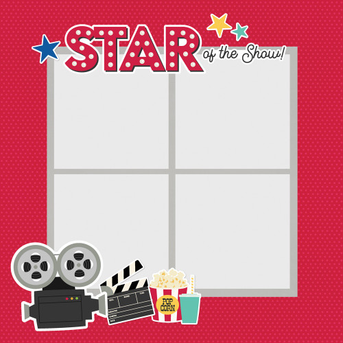 3 Pack - Simple Stories Simple Pages Page Pieces-Say Cheese Tinseltown - 5A0022LH-1G5DF