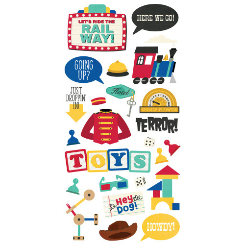 3 Pack Say Cheese Tinseltown Stickers 44/Pkg-Foam 5A0022KK-1G5D9