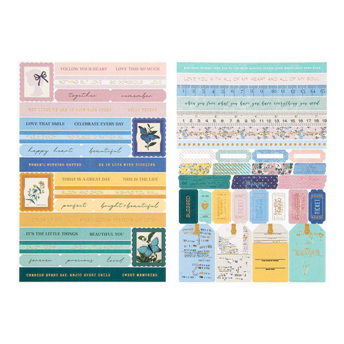 3 Pack - Spellbinders Cardstock Sticker Pack From Rosie's Studio-Belleview - 5A0022Y9-1G60Z - 9420041682484