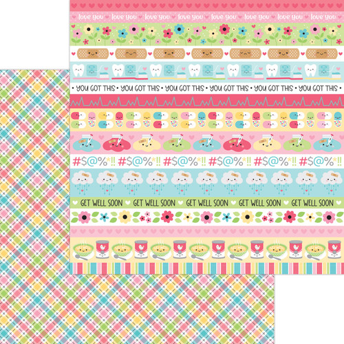 25 Pack Happy Healing Double-Sided Cardstock 12"X12"-Plaid You're Better 5A0023DH-1G6CV - 842715080416