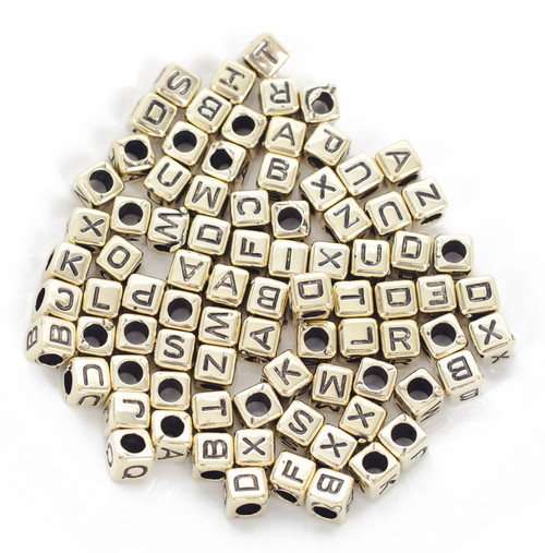 6 Pack - CousinDIY Metal Alphabet Bead Mix-Gold - 40001198 6 Pack - CousinDIY Metal Alphabet Bead Mix-Gold - 40001198
