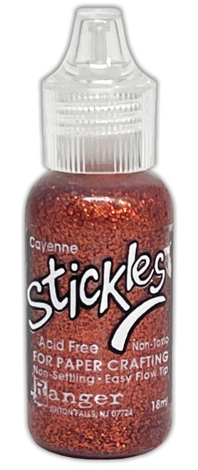 6 Pack Ranger Stickles Glitter Glue .5oz-Cayenne SGG01-1G5MM - 789541085898