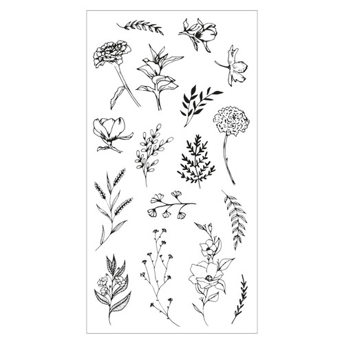 Sizzix Clear Stamp Set By Lisa Jones-Garden Botanicals 5A002175-1G40N