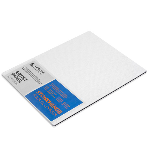 Stonehenge Aqua Coldpress Pre-Mounted Aluminum Panel 8"X10"-White, For Wet Media 5A0023FM-1G6G9