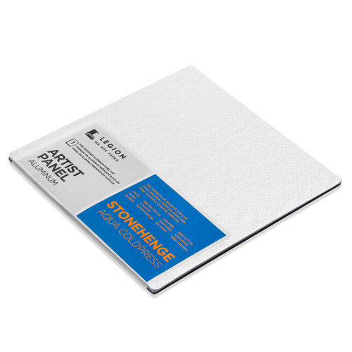 Stonehenge Aqua Coldpress Pre-Mounted Aluminum Panel 6"X6"-White, For Wet Media - 5A0023FG-1G6GH