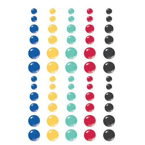 3 Pack - Say Cheese Tinseltown Enamel Dots-Glossy - 5A0022L7-1G5DC