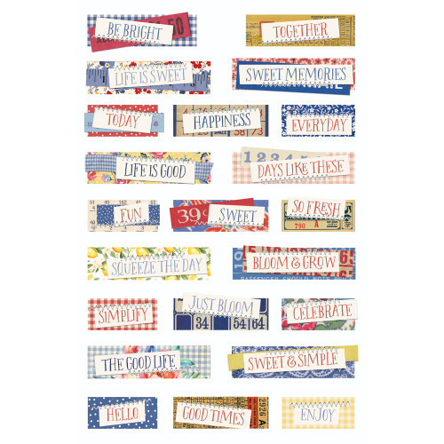 Simple Stories Sticker Book 12/Sheets-Simple Vintage Linen Market - 5A0022M6-1G5JP