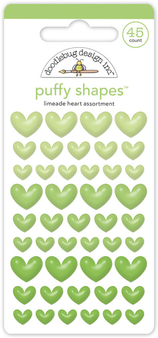 Doodlebug Puffy Stickers-Limeade Heart 5A0023DV-1G6CZ - 842715077133