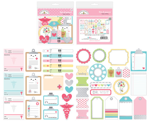 Doodlebug Odds & Ends Bits & Pieces Die-Cuts-Happy Healing - 5A0023DT-1G6DX - 842715080348 Doodlebug Odds & Ends Bits & Pieces Die-Cuts-Happy Healing - 5A0023DT-1G6DX - 842715080348