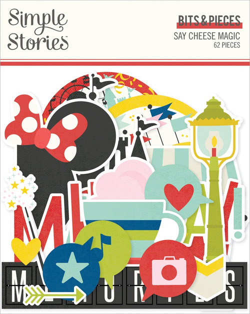 Say Cheese Magic Bits & Pieces Die-Cuts 62/Pkg-Bits - 5A0022HR-1G5BM - 810150770339