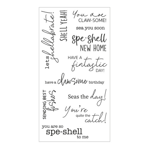 Sizzix Clear Stamps 11/Pkg-Seas The Day 5A00229S-1G4YC