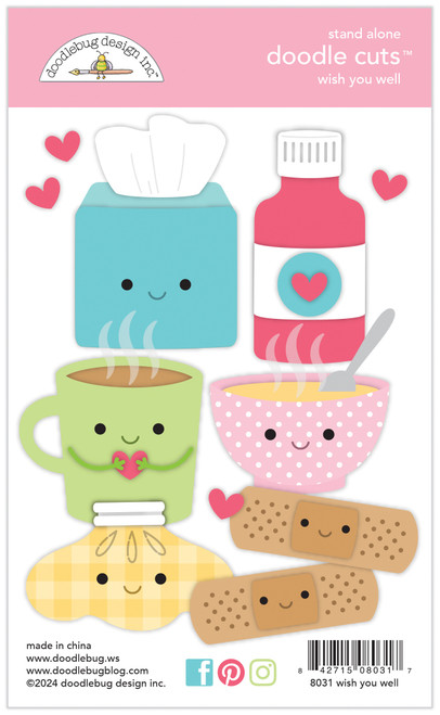 Doodlebug Doodle Cuts Dies-Wish You Well - 5A0023DW-1G6DT - 842715080317