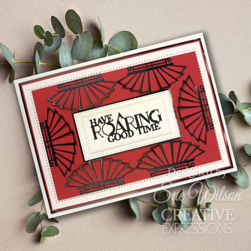 Creative Expressions Craft Dies By Sue Wilson-Art Deco Have A Roaring Good Time 5A0022DX-1G549