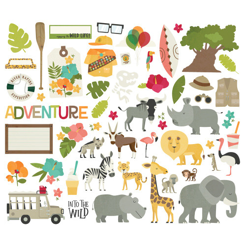 Say Cheese Wild Bits & Pieces-55/Pkg 5A0022JX-1G5CC