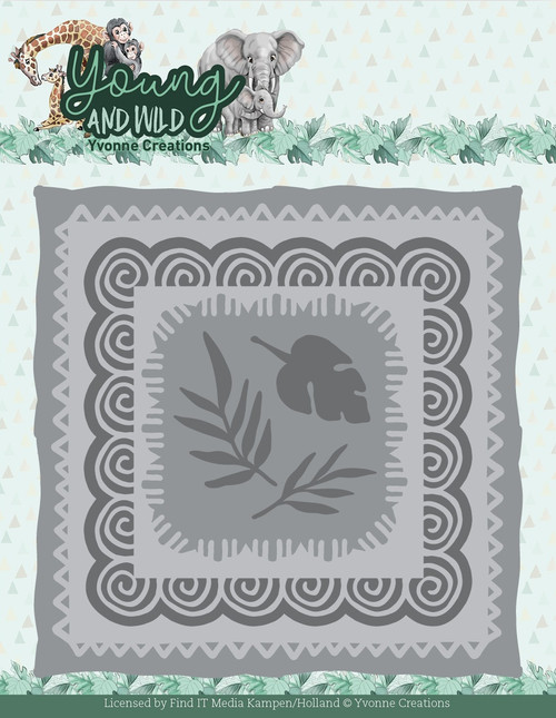 Find It Trading Yvonne Creations Die-Wildlife Square, Young And Wild - 5A00231K-1G64W - 8718715136922