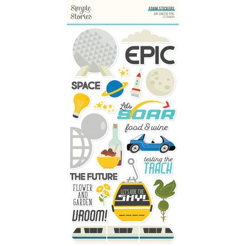 Say Cheese Epic Stickers 63/Pkg-Foam - 5A0022KL-1G5DY - 810150771022