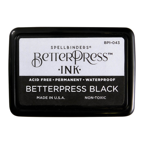 Spellbinders BetterPress Ink Pad-Black, Full Size 5A0022Y8-1G611 - 810146542803