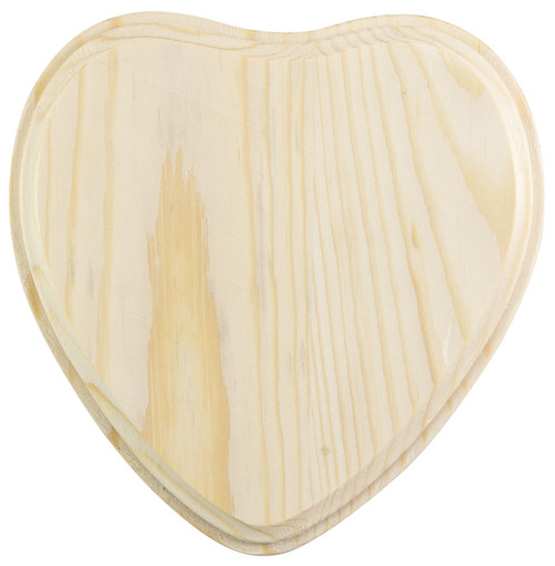 Ready To Finish Wood Shape-Heart Plaque 07 Heart - 726465505590