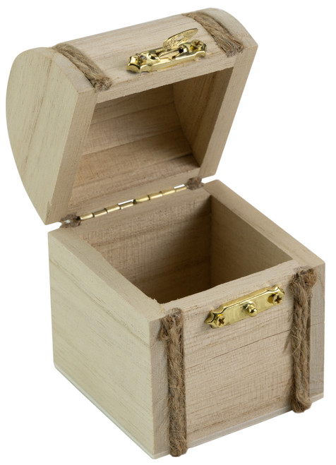 Ready To Finish Wood Shape-Box With Arch Lid LH6493