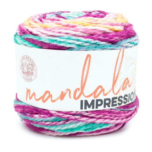 Lion Brand Mandala Impressions Yarn-Sunset 5A0022TM-1G5V9 - 023032121239