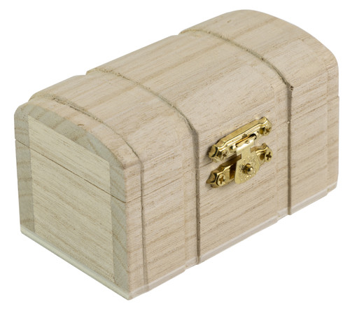 Ready To Finish Wood Shape-Mini Box LH5312 I - 726465505316