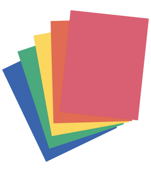 2 Pack Harmony Hues 65# Cardstock 8.5"X11" 50/Pkg-Primary 5A0022PN-1G5PM