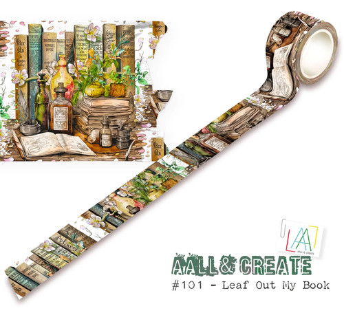 3 Pack - AALL And Create Layer-It-Up Washi Tape-Leaf Out My Book - 5A0022ZZ-1G626 - 5060979166485