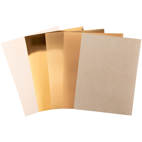 Harmony Precious Metals Cardstock 8.5"X11" 20/Pkg-Rose Gold - A50022P4-G15PT