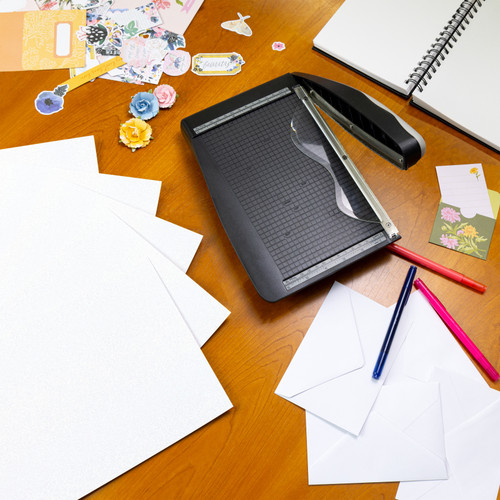 Harmony Diamond Chic Glitter Cardstock 8.5"X11" 20/Pkg-Crystal - A50022QH-G15Q7