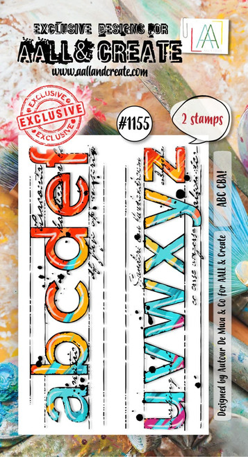 AALL And Create A8 Photopolymer Clear Stamp Set-ABC CBA! - 5A0022ZX-1G62C - 5060979166324