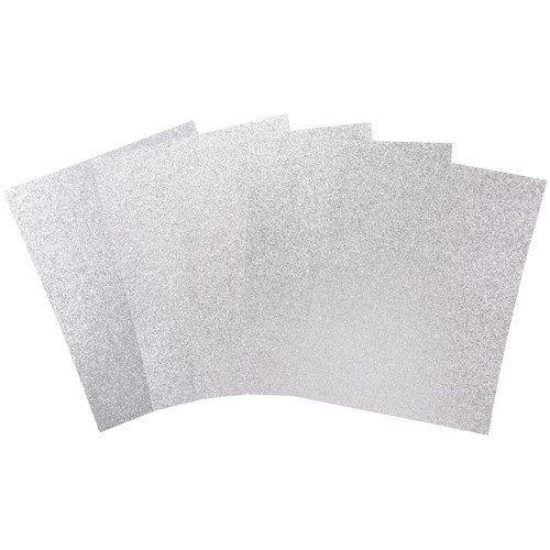 Harmony Diamond Chic Glitter Cardstock 8.5"X11" 20/Pkg-Platinum - A50022P6-G15PP