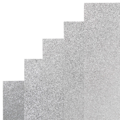 Harmony Diamond Chic Glitter Cardstock 8.5"X11" 20/Pkg-Platinum A50022P6-G15PP
