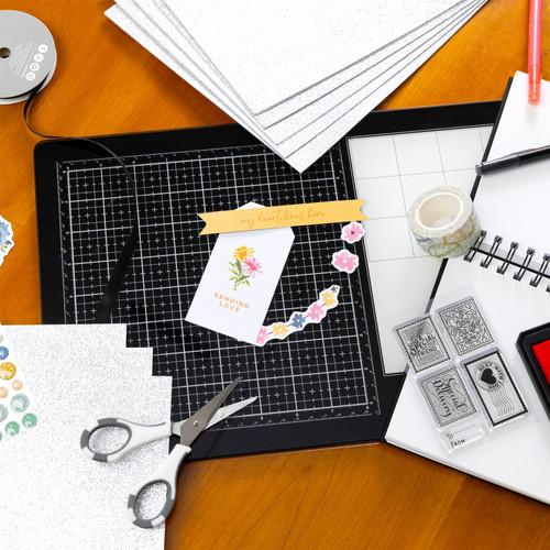 Harmony Diamond Chic Glitter Cardstock 8.5"X11" 20/Pkg-Platinum - A50022P6-G15PP Harmony Diamond Chic Glitter Cardstock 8.5"X11" 20/Pkg-Platinum - A50022P6-G15PP