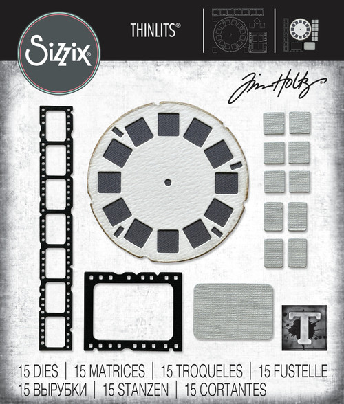 Sizzix Thinlits Dies By Tim Holtz 15/Pkg-Vault Picture Show 666602 - 630454289166