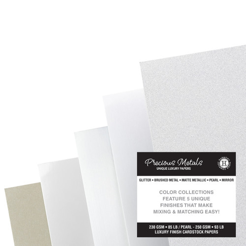 Harmony Precious Metals Cardstock 8.5"X11" 20/Pkg-Silver - A50022PH-G15NN Harmony Precious Metals Cardstock 8.5"X11" 20/Pkg-Silver - A50022PH-G15NN