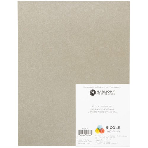 Harmony Precious Metals Cardstock 8.5"X11" 20/Pkg-Silver - A50022PH-G15NN Harmony Precious Metals Cardstock 8.5"X11" 20/Pkg-Silver - A50022PH-G15NN