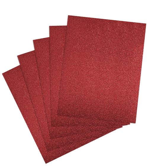 Harmony Diamond Chic Glitter Cardstock 8.5"X11" 20/Pkg-Scarlet 5A0022PZ-1G5NW