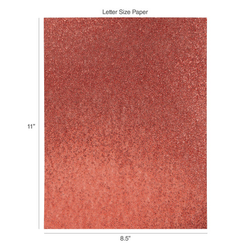 Harmony Diamond Chic Glitter Cardstock 8.5"X11" 20/Pkg-Scarlet - A50022PZ-G15NW